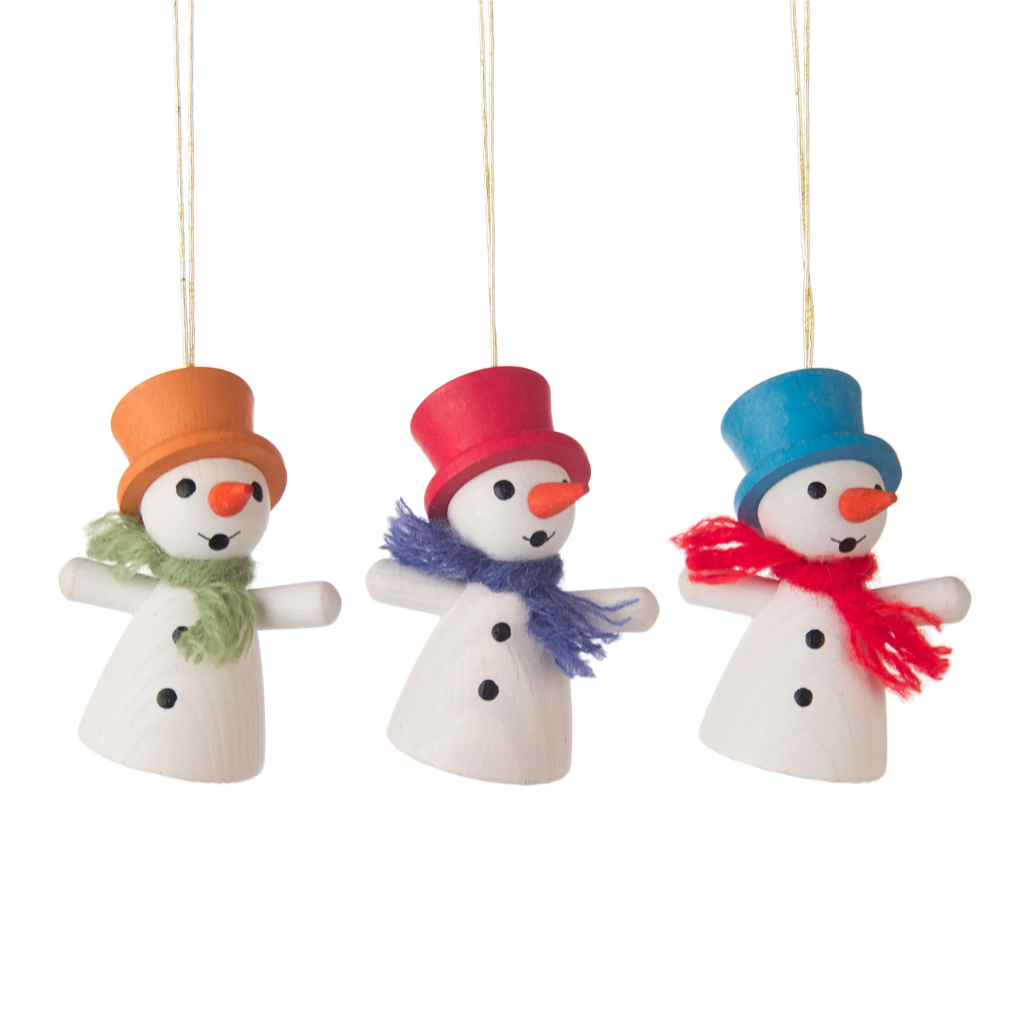 Snowman Tree Decoration (Set of Three)