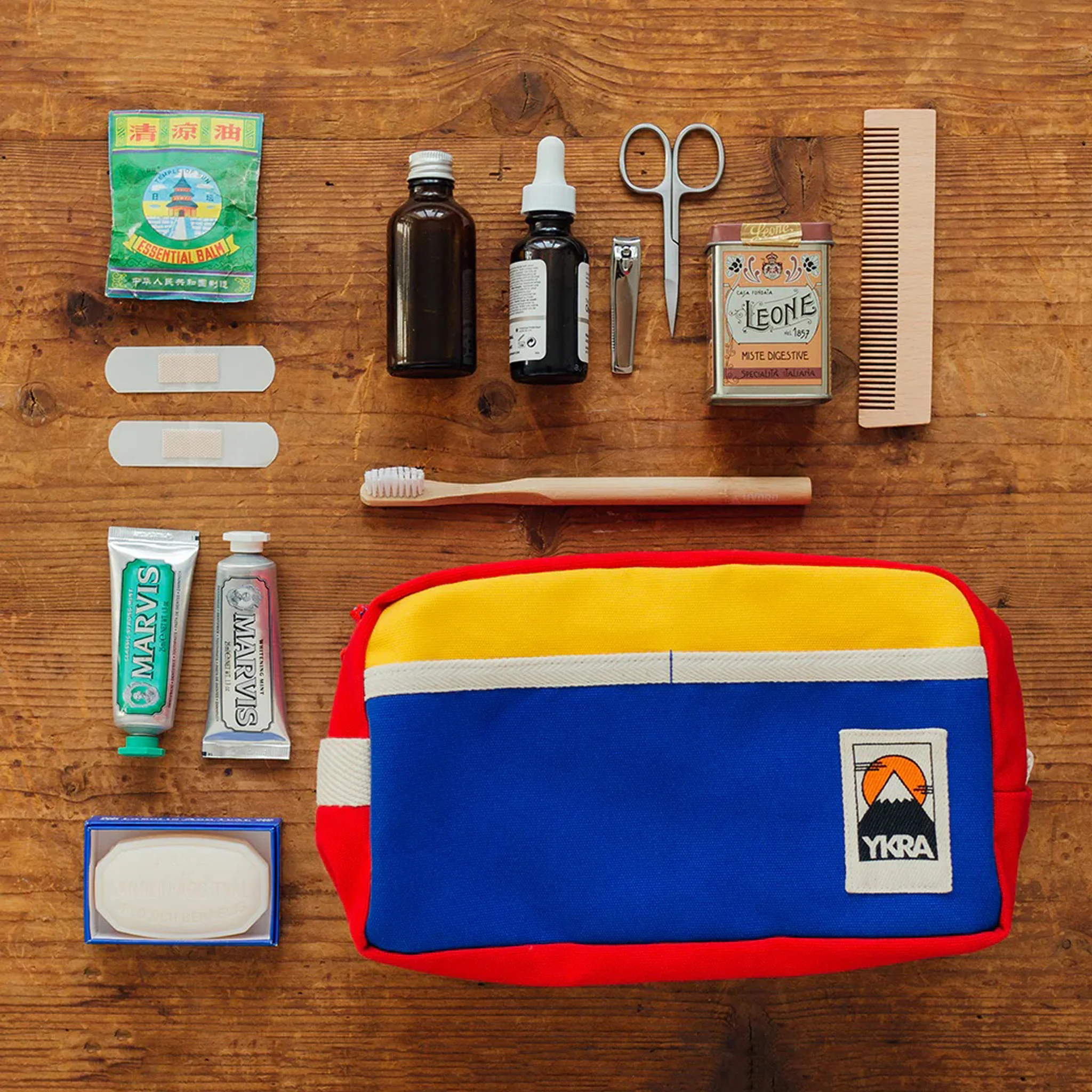 YKRA Toiletry Bag Tricolour - Image 4